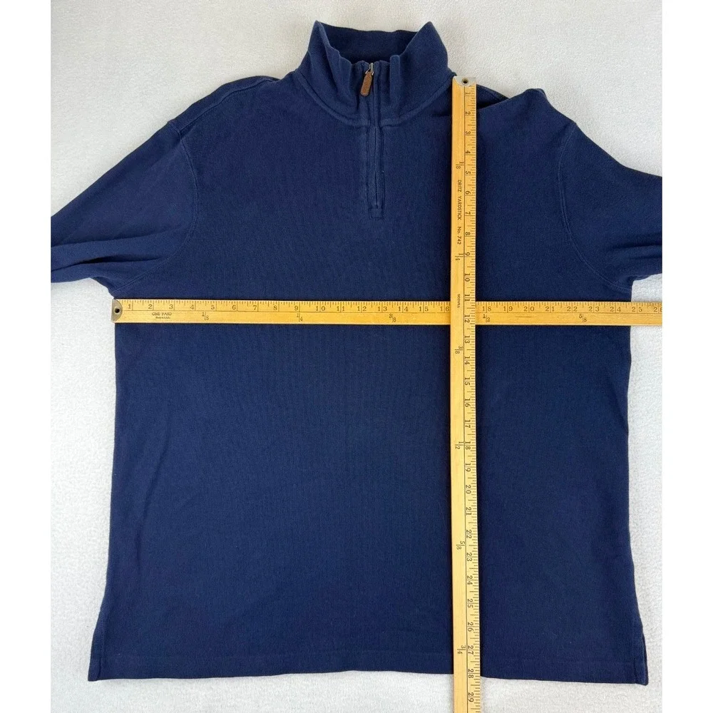 Polo‎ Ralph Lauren Men's Estate Rib 1/4 Zip Pullover Sweater Size X-Large Navy